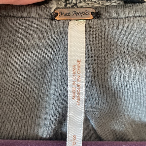 Free People black/gray hooded windbreaker jacket - Picture 12 of 15